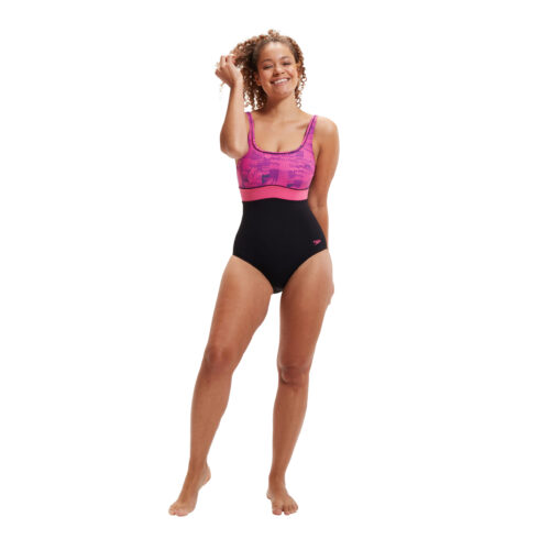 Costume Modellante Contour Eclipse Speedo - Nero/Rosa