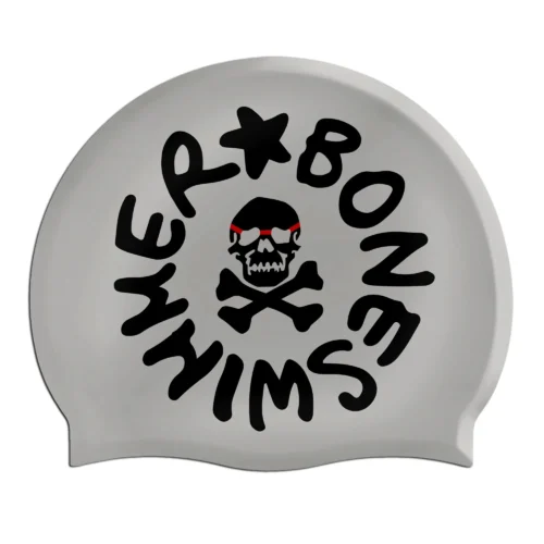 Cuffia Boneswimmer - Logo argento e nero
