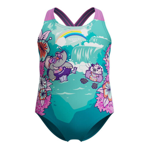 Girls Printed Crossback - Elefante (254)