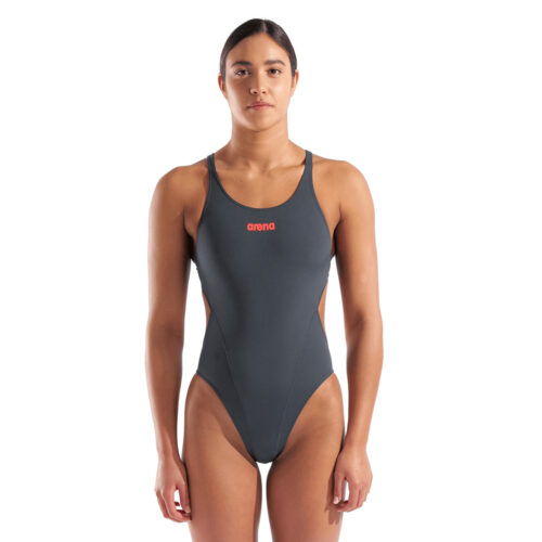 Tech Solid - Asphalt/Coral