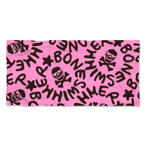 Telo Boneswimmer Effetto Spugna - Rosa Logo Cioccolato