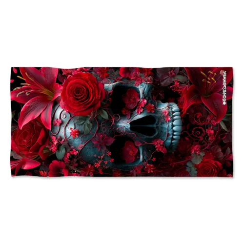 Telo Boneswimmer Effetto Spugna - Teschio Cremisi