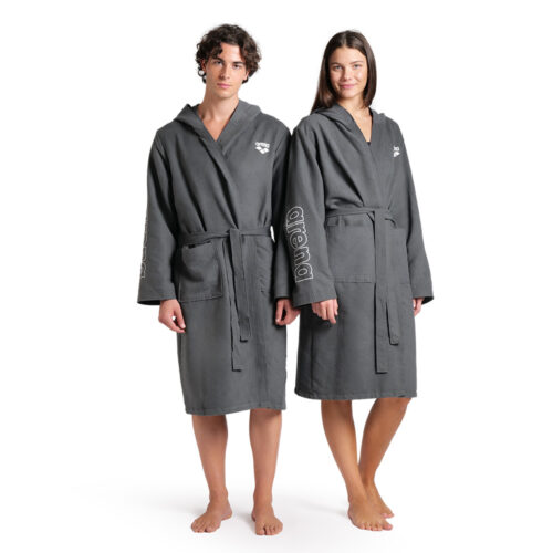 Accappatoio Arena Zeal - Asphalt/White