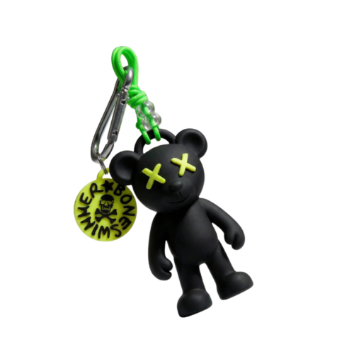 Charm Teddy Boneswimmer - Nero/Lime