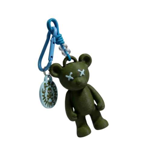 Charm Teddy Boneswimmer - Verde Militare/Azzurro