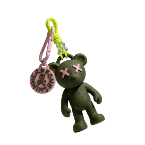 Charm Teddy Boneswimmer - Verde Militare/Rosa